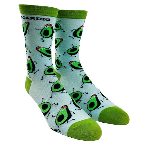 Womens Funny Workout Socks Avocado Socks Avo Cardio Socks Womens