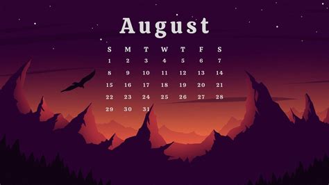 August 2021 Calendar Wallpapers Top Free August 2021 Calendar