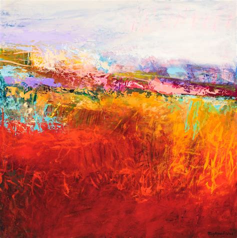 Bright Southwestern Abstract Landscape Painting
