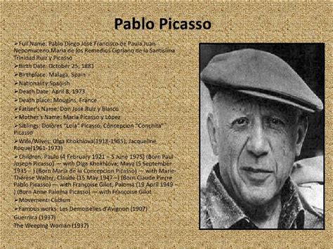 Pablo Picasso Presentation 25/1/2010
