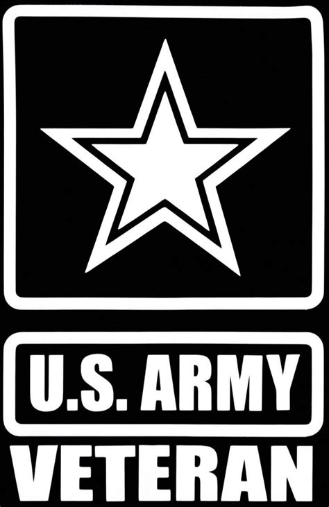 10 Pack White Us Army Veteran Star Logo Window Decal 4 X 6 Decals