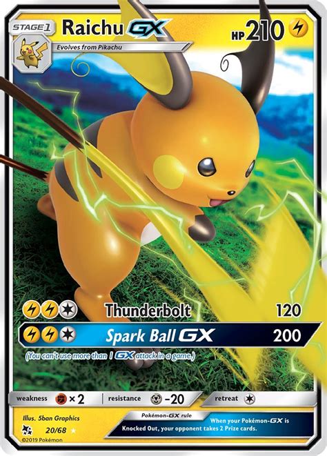 The new expansion also introduces pokémon v and pokémon vmax, some of the most awesome and powerful cards of all time! Raichu GX 20/68 SM Hidden Fates Holo Ultra Rare Pokemon ...