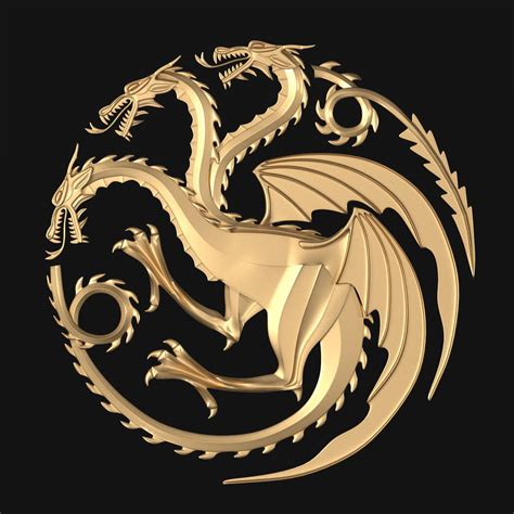 3d Model Game Of Thrones House Targaryen Cgtrader