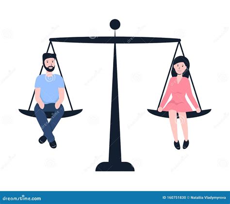 Gender Equality Man And Woman Stock Vector Illustration Of Female