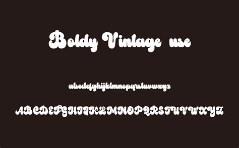 Boldy Vintage Font Font Tr