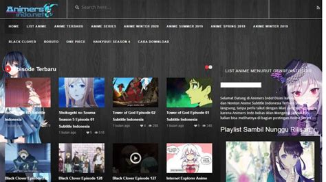 Situs Nonton Anime Sub Indo Itugas Com