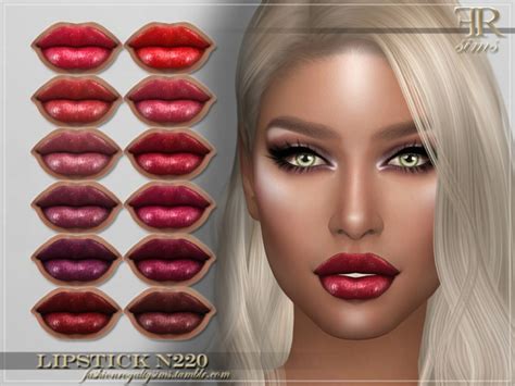 Frs Lipstick N220 By Fashionroyaltysims At Tsr Sims 4 Updates