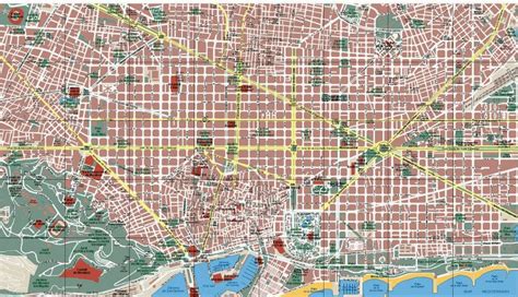 Plano De Barcelona Ciudad Mapa