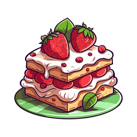 Strawberry Shortcake Clip Art Illustration Transparent Backgrund