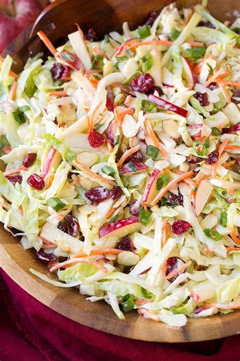 Apple cranberry coleslaw 1 bag (16 oz.) kroger coleslaw mix 2 ½ cup diced, unpeeled apple (use both red and green varieties, like kanzi and granny smith) ¾ to 1 cup finely diced red onion 1 cup. Apple Cranberry and Almond Coleslaw - Cooking Classy