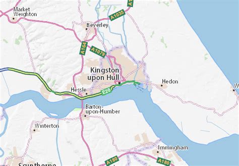 Michelin Kingston Upon Hull Map Viamichelin