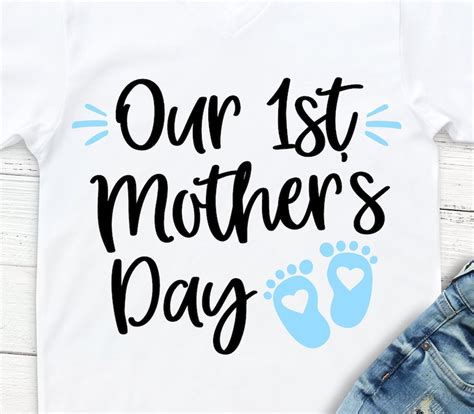 Our First Mothers Day Svg Mommy And Me Svg 1st Mothers Day Etsy
