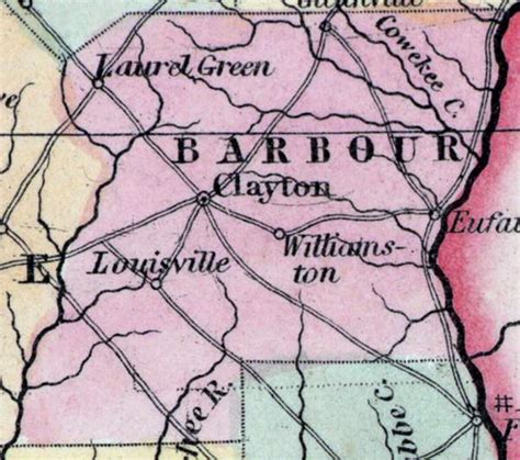 Barbour County Alabama 1857 House Divided