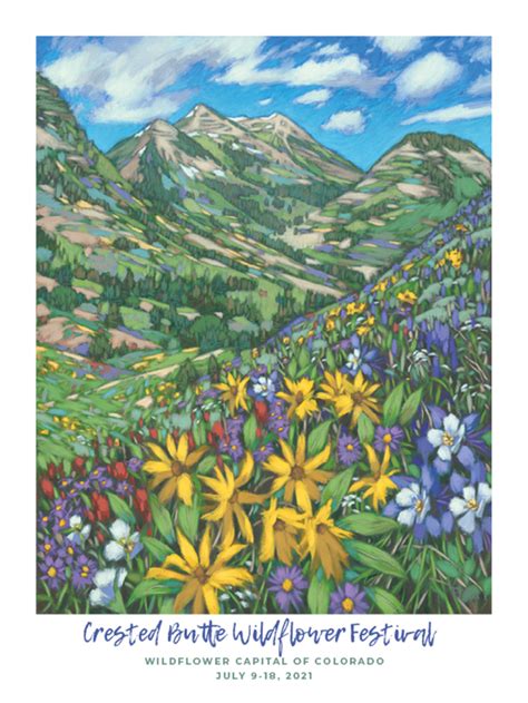 Poster Hall Of Fame Crested Butte Wildflower Festival