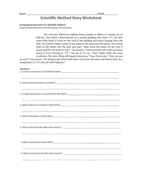 Free 8 Sample Scientific Method Worksheet Templates In Ms Word Pdf