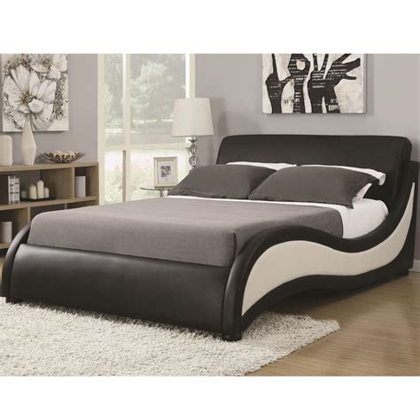 Niguel Modern King Upholstered Platform Bed From Coaster 300170ke