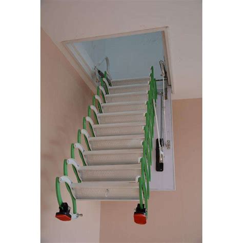 Indoor Duplex Staircase Folding Attic Ladders Steel Retractable Stairs