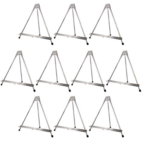 Us Art Supply 15 High Aluminum Tabletop Display Easel Pack Of 10