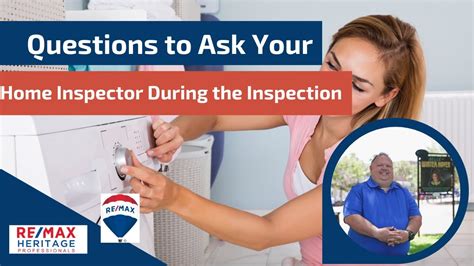 Questions To Ask Your Home Inspector During The Inspection Youtube