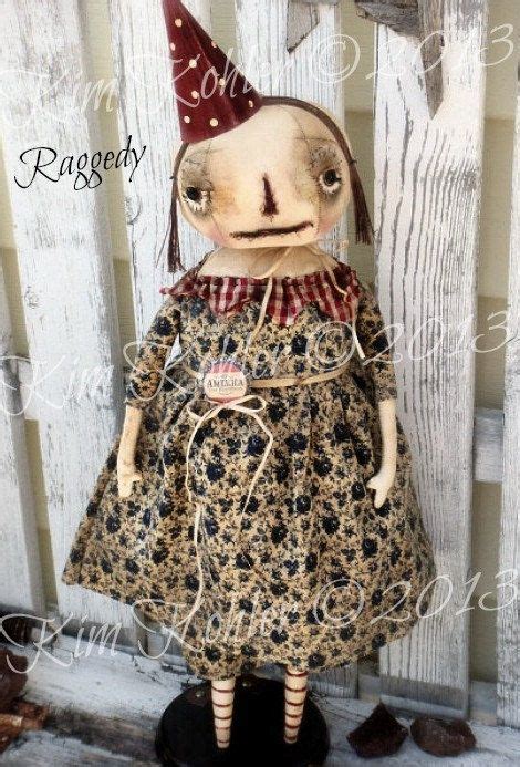 Primitive Doll Raggedy Ann Ooak Handmade Rag Doll Americana Etsy