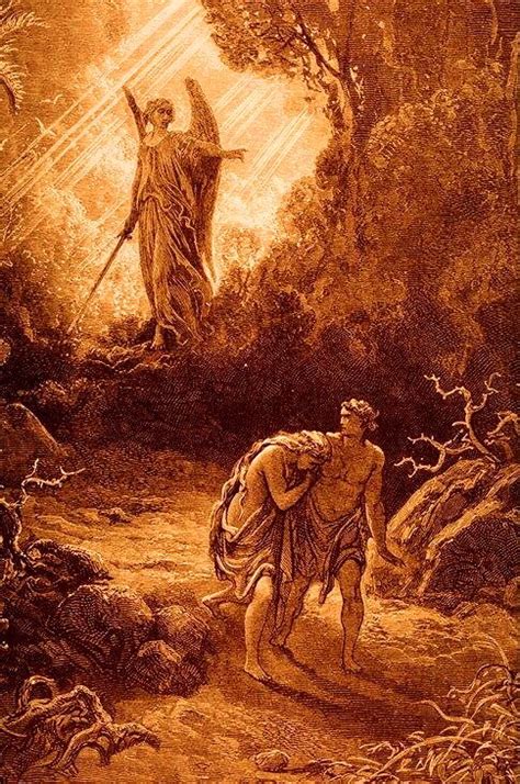 Adam And Eve Banished By Gustave Dore From New Blog On The Secular