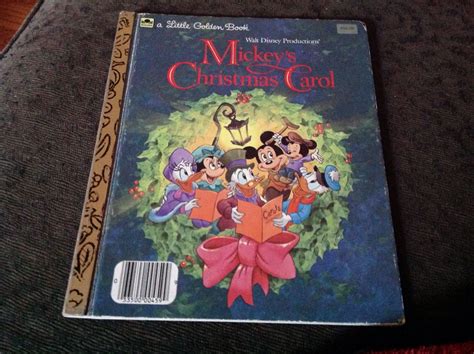 Disney Mickeys Christmas Carol Little Golden Book 459 9 1983 Ed