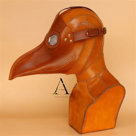 Leather Plague Doctor Mask Steampunk Plague Mask Halloween Etsy