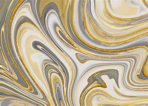 Gold And Grey Glitter Liquid Marble Background Glitter Marble