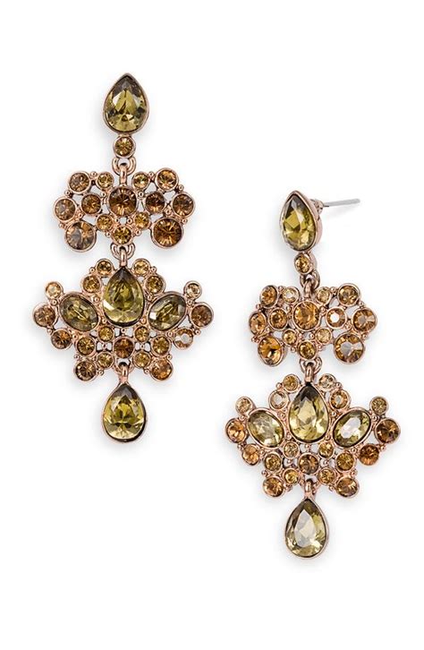 Givenchy Crystal Chandelier Earrings Crystal Cluster Drop Earrings