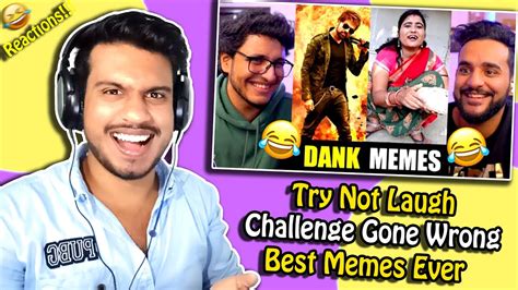 try not to laugh challenge vs my brother dank people memes reaction by syed reactions