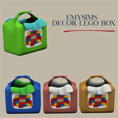 Leo 4 Sims Decor Lego Boxes Sims 4 Downloads