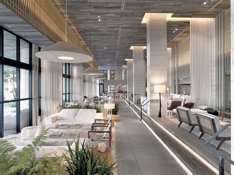 Elegant Interiors Of The 1 Hotel South Beach With A Relaxing Beach Vibe