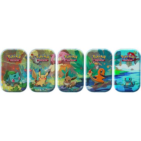 Pokemon Tcg Kanto Friends Mini Tin Set Of 5 Chief Cards