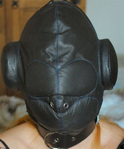 Genuine Leather Advanced Sensory Deprivation Bondage Play Hood Etsy