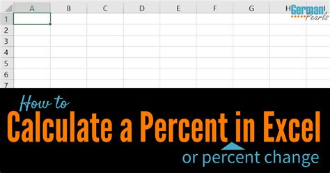 Then divide that result by the old value. How to Calculate a Percent in Excel - German Pearls