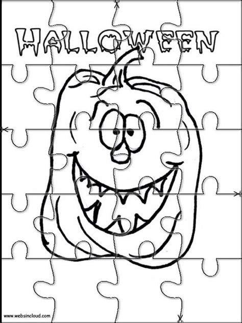 Puzzles Rompecabezas Para Imprimir Para Niños Halloween 20 Calabazas