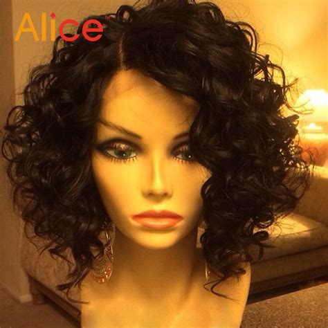 Short Curly Lace Front Wigs With Baby Hair Brazilian Lace