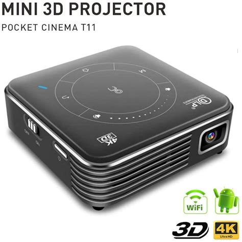 4000 Lumens Dlp 3d Mini Projector Android Full 1080p Home Cinema