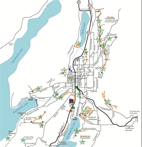 Trails And Maps Of Vernon Area Ribbons Of Green Trails Society Vernon