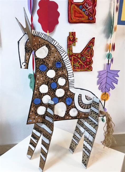 Cardboard Sculpture Cardboard Crafts Paper Crafts Elementary Art