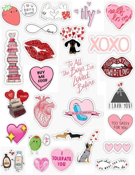 Valentines Stickers Valentine Stickers Iphone Case Stickers Hydroflask Stickers