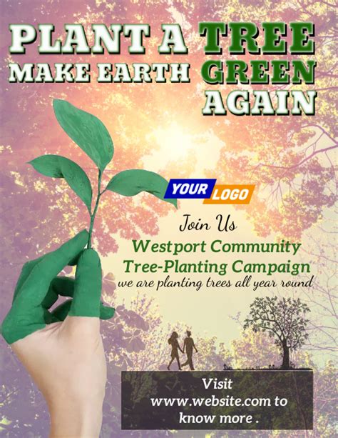 สำเนา Plant A Tree Campaign Flyers Postermywall