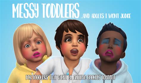 My Sims 4 Blog Messy Makeup For Toddlers By Literallywhothe
