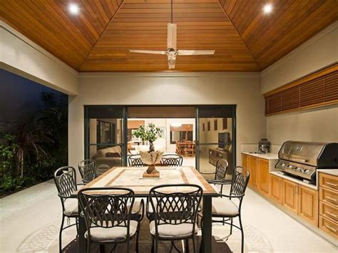 Indoor Outdoor Outdoor Living Design With Bbq Area And Decorative