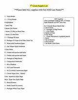 Images of Freshman School Supply List