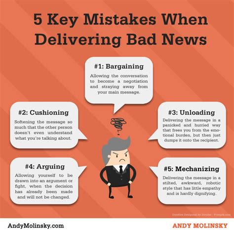 5 mistakes when you deliver bad news deliver bad news bad news business communication