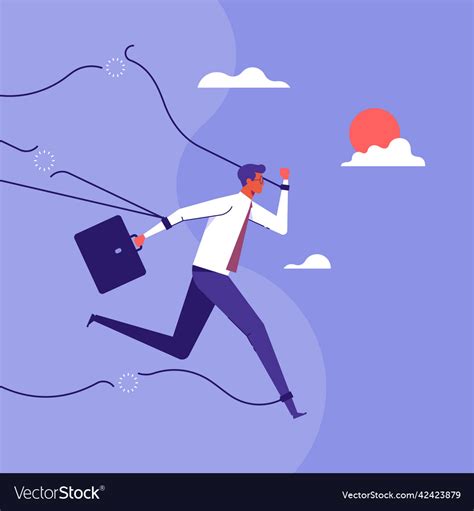 Overcoming Obstacles To Success In Business Vector Image