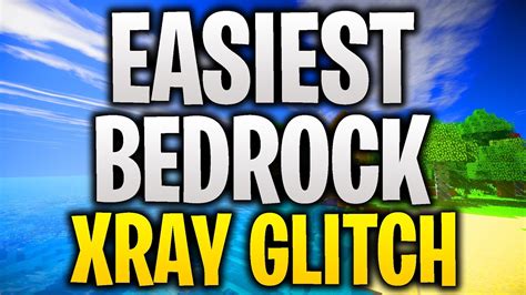 New And Super Easy Minecraft X Ray Glitch Minecraft Bedrock X Ray Glitch