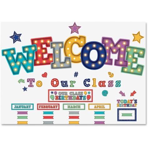 Teacher Created Resources Marquee Welcome Decorative Set Tcr6158