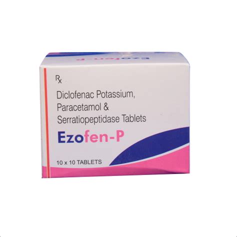 Diclofenac Potassium Paracetamol Serratiopeptidase Tablets At Best Price In Ahmedabad